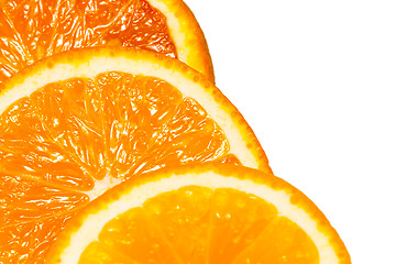 Image showing cutting orange. three slices