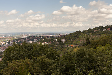 Image showing Scenic rooftop view of Stuttgart, Germany