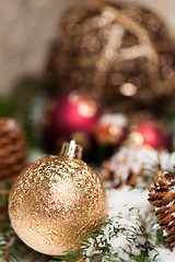 Image showing Several assorted Christmas ornaments