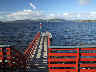 Image showing Wooden jetty