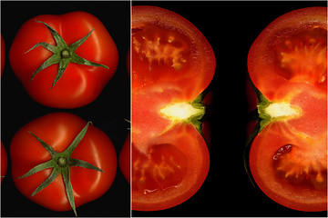 Image showing tomatoes collage