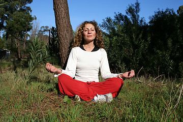 Image showing Yoga in nature