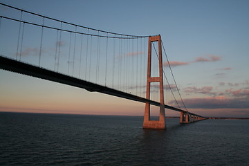 Image showing Storebelt seen from a ferry