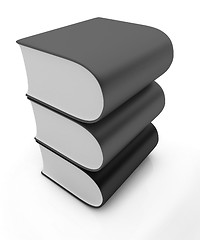 Image showing Glossy Books Icon isolated on a white background