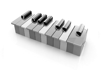 Image showing Colorfull piano keys