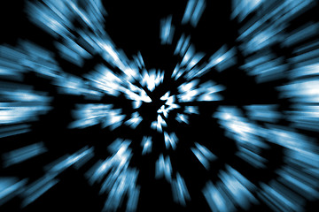 Image showing Stars at warp speed