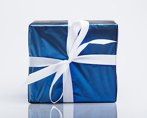 Image showing Blue gift box