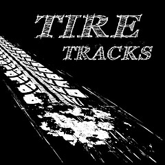 Image showing Tire tracks