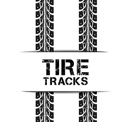 Image showing Tire tracks