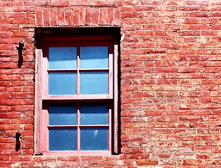 Image showing Red Brick Window