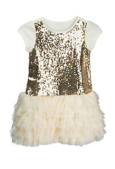 Image showing Festive baby dress with sequins