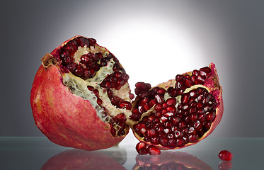 Image showing Ripe red pomegranate
