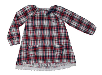 Image showing Baby checked dress