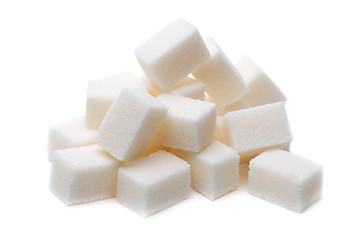 Image showing Sugar cube isolated on a white background