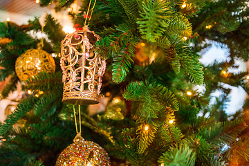 Image showing Christmas tree closeup