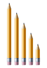 Image showing Yellow pencils