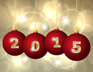 Image showing Glass Christmas Balls 2015
