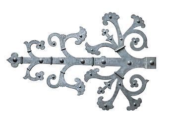 Image showing Decorative door hinge