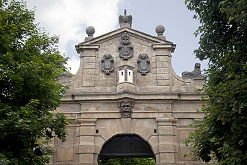 Image showing Gate in Vysehrad, Prague, Czech Republic