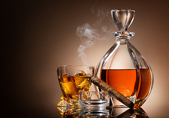 Image showing Decanter of whiskey