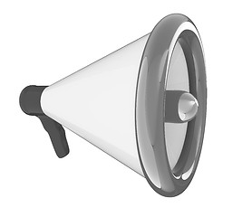 Image showing Loudspeaker as announcement icon. Illustration on white 
