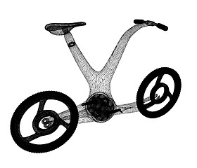 Image showing 3d modern bike concept