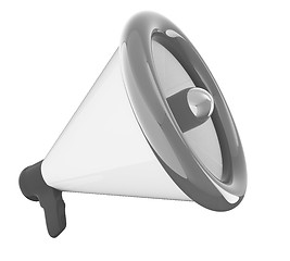 Image showing Loudspeaker as announcement icon. Illustration on white 