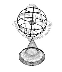 Image showing Terrestrial globe model 