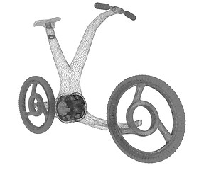 Image showing 3d modern bike concept