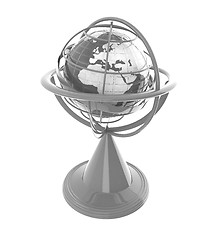 Image showing Terrestrial globe model 