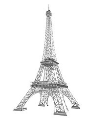 Image showing 3d Eiffel Tower render