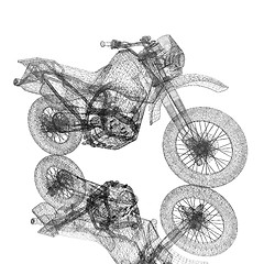 Image showing 3d sport motocross bike
