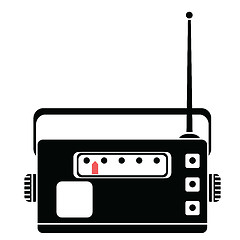 Image showing radio silhouette