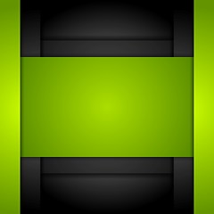 Image showing Abstract green corporate background