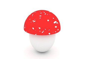 Image showing 3D render of mushroom