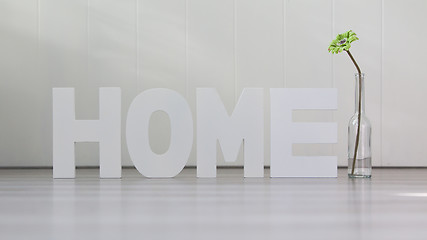 Image showing Four letters - Home