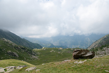 Image showing Hiking in Alps