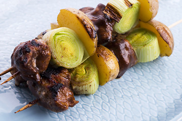 Image showing Grilled kebab (shashlik)