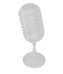 Image showing 3d rendering of a microphone