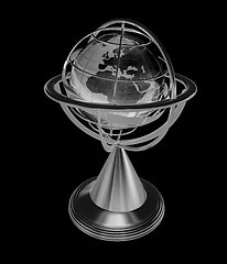 Image showing Terrestrial globe model 