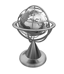 Image showing Terrestrial globe model 