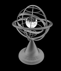 Image showing Terrestrial globe model 