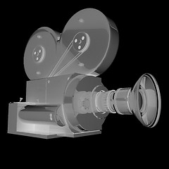 Image showing Old camera. 3d render