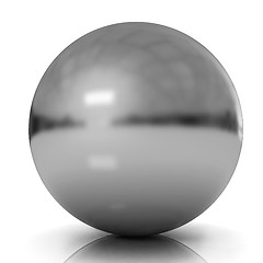 Image showing Gold Ball 3d render 