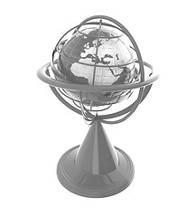 Image showing Terrestrial globe model 