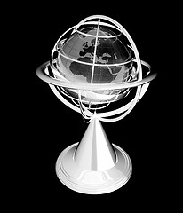 Image showing Terrestrial globe model 