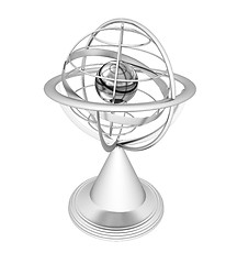 Image showing Terrestrial globe model 