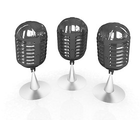 Image showing 3d rendering of a microphones