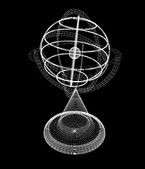 Image showing Terrestrial globe model 