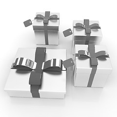 Image showing Gifts with ribbon